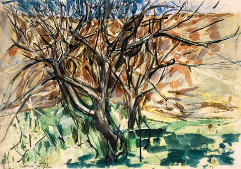 Patrick Swift, TREE, watercolour