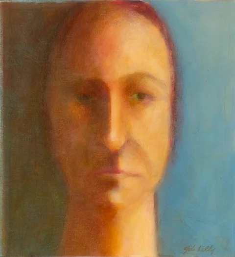 John Kelly, HEAD [2], oil on canvas board