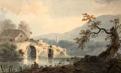 STILLORGAN, NEAR DUBLIN by John Henry Campbell, 1808, watercolour, sold Jul 2020