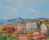 Liam Treacy, THE ARTIST IN HIS GARDEN