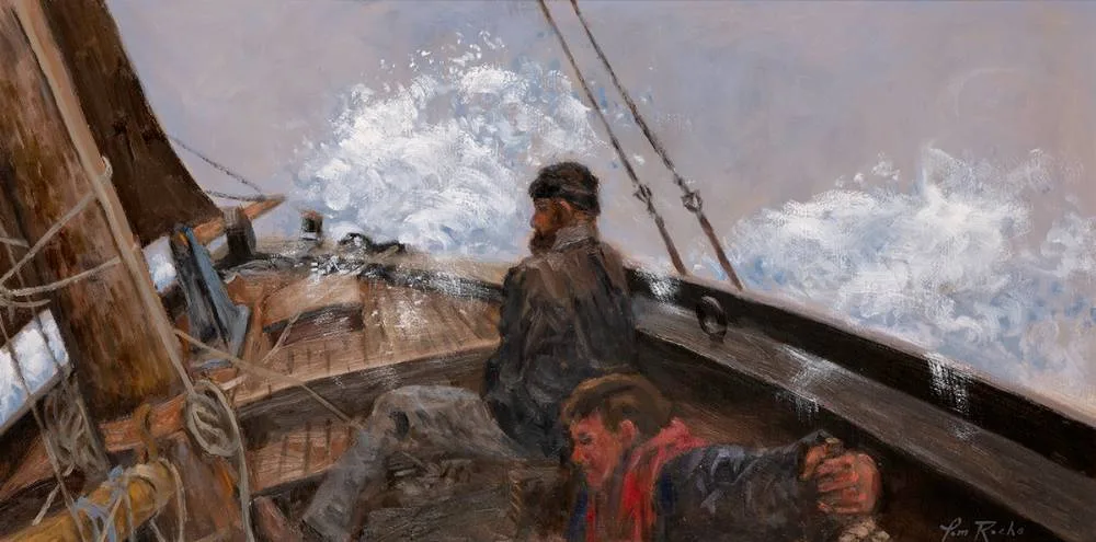 SOUTH WESTERLY by Tom Roche, oil on canvas, sold Jul 2020