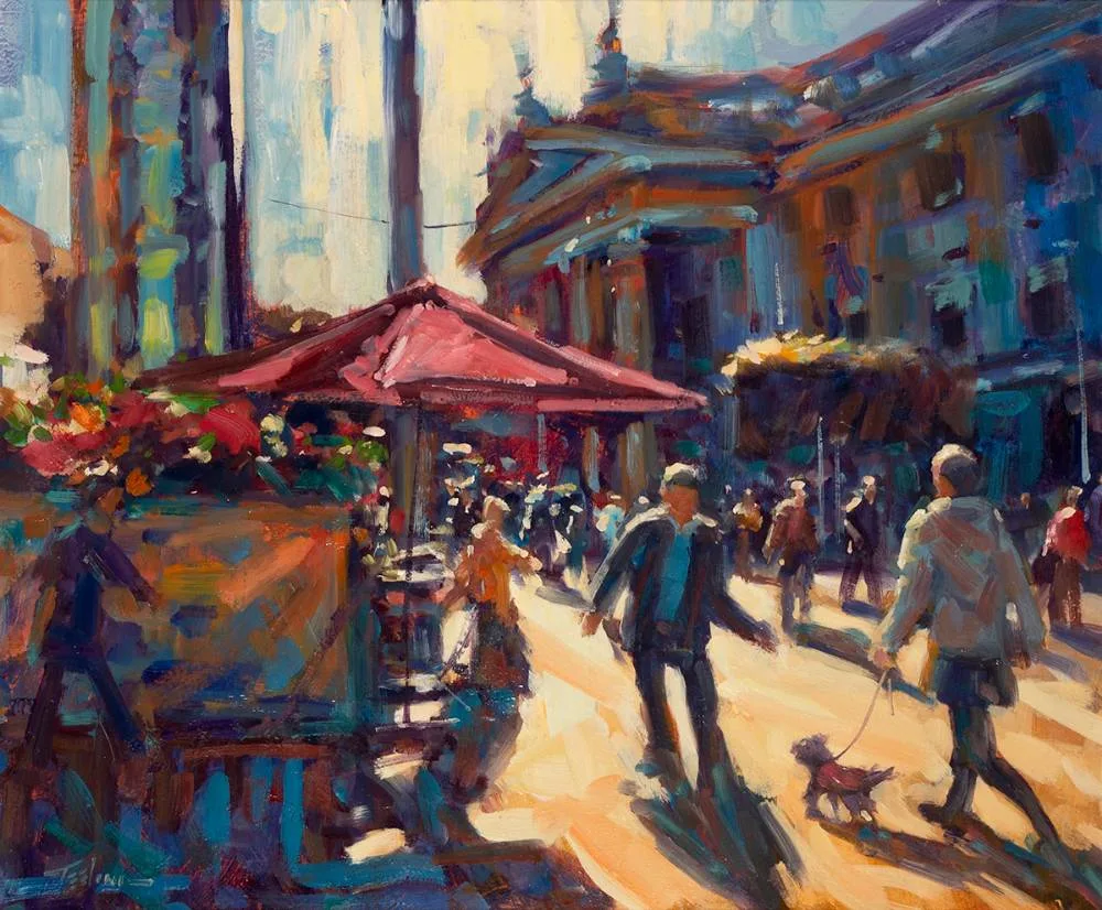 GPO, DUBLIN by Norman Teeling, oil on board, sold Jul 2020