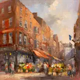 Colin Gibson, THE FLOWER SELLERS, GRAFTON STREET, DUBLIN