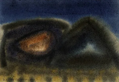 SHORELINE by Seán McSweeney, 2004, watercolour, sold Feb 2020