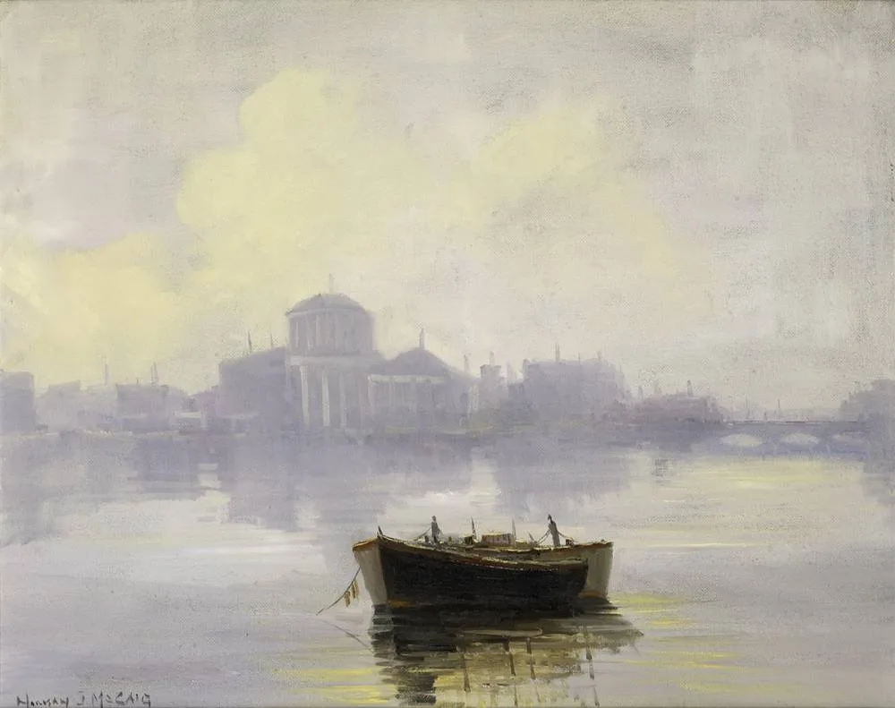 SACRED PATH; PENINSULA by John Philip Murray, 2008, oil on cotton, sold Feb 2020