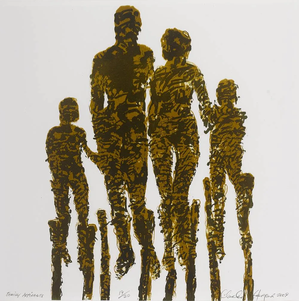Charles Harper, FAMILY ASPIRANTS, 2009, silkscreen; (no. 19 from an edition of 20)