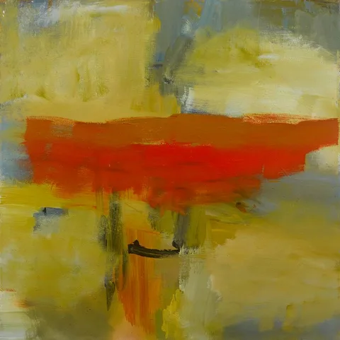 Luc Leestemaker, ORANGE PATCH, mixed media