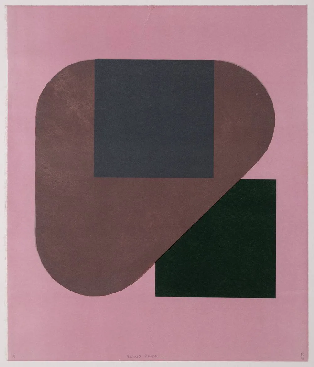 Richard Gorman, SLING PINK, lithographic print; (no. 1 from an edition of 1)