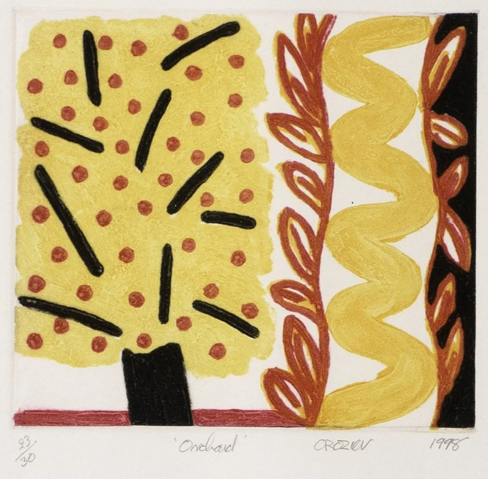 ORCHARD by William Crozier, 1998, carborundum print; (no. 23 from an edition of 30), sold Feb 2020