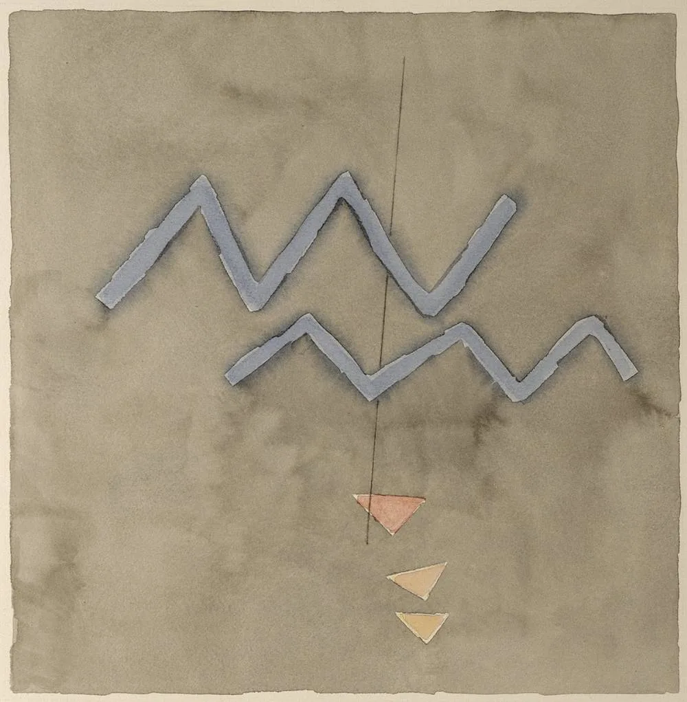 UNTITLED by Felim Egan, 1991, watercolour, sold Feb 2020