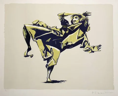 Frederick Edward McWilliam, WOMAN OF BELFAST, 1973, lithograph in colours; (no. 31 from an edition of 90)