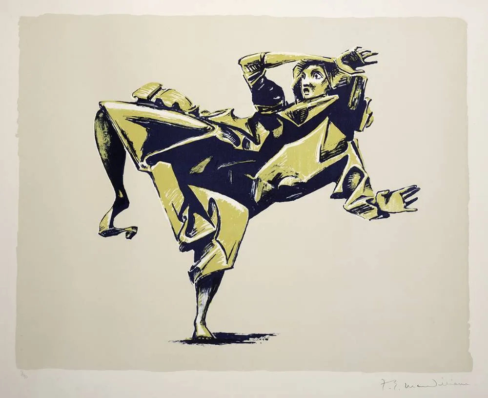 Frederick Edward McWilliam, WOMAN OF BELFAST, 1973, lithograph in colours; (no. 31 from an edition of 90)