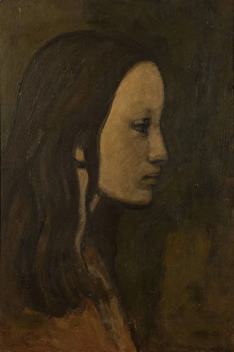 Cherith McKinstry, STUDY OF A GIRL, oil on panel