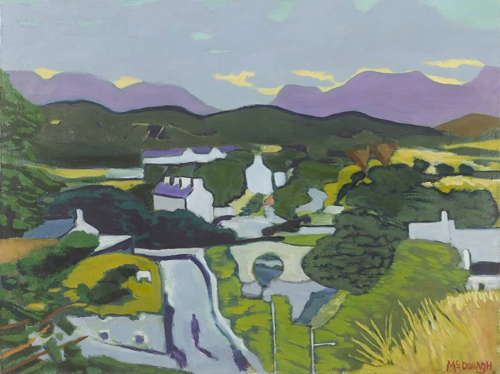 EVENING TIME, CLIFDEN, CONNEMARA by David McDonagh, oil on canvas, sold Feb 2020