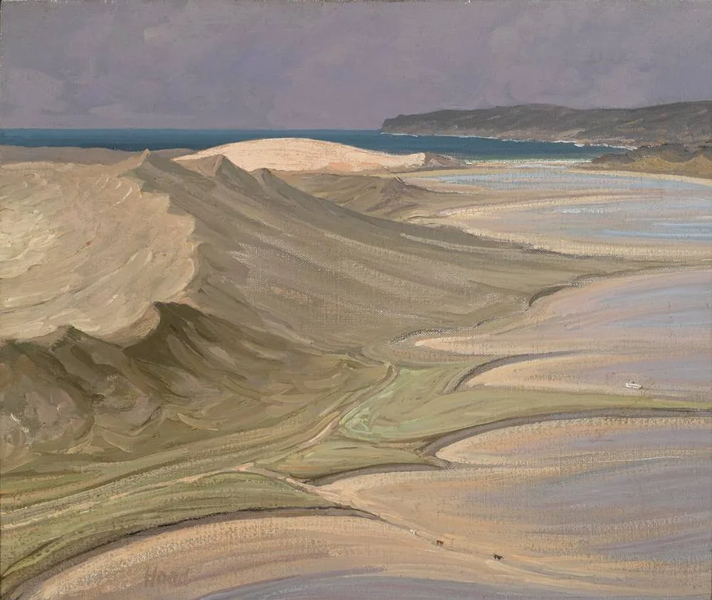 SAND DUNES, DUMHCHA, COUNTY DONEGAL by Jeremiah Hoad, oil on canvas, sold Feb 2020