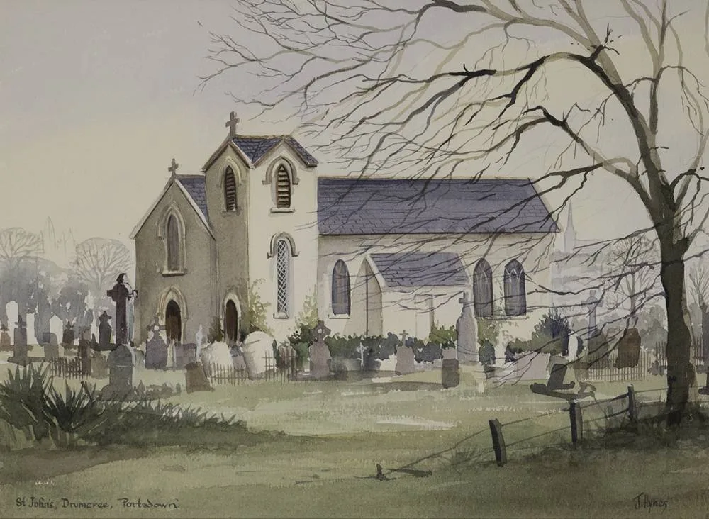 Joseph Hynes, ST. JOHN'S, DRUMCREE, PORTADOWN, watercolour