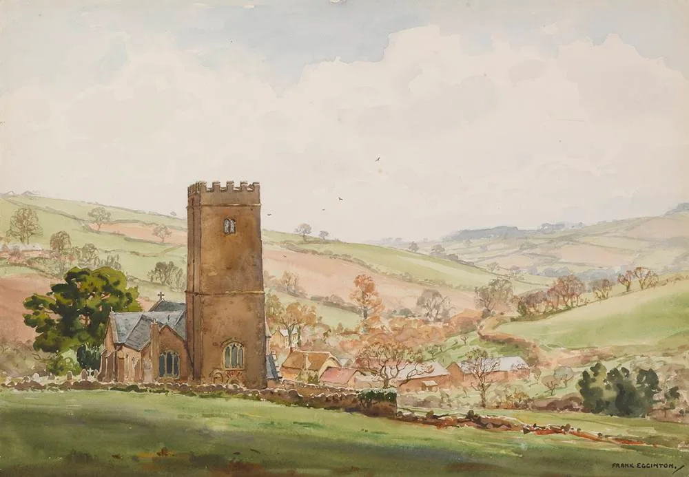 ASHCOMBE, SOUTH DEVON by Frank Egginton, watercolour, offered Feb 2020