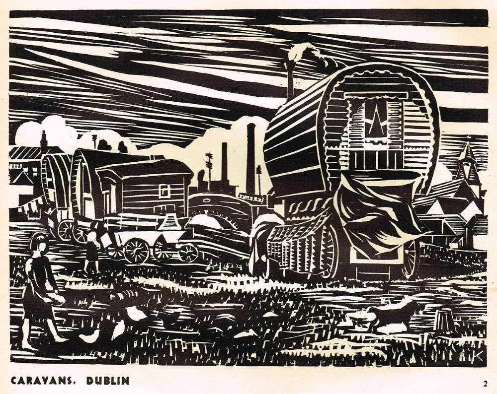 12 WOODCUTS by Harry Kernoff, limited edition book, sold Feb 2020