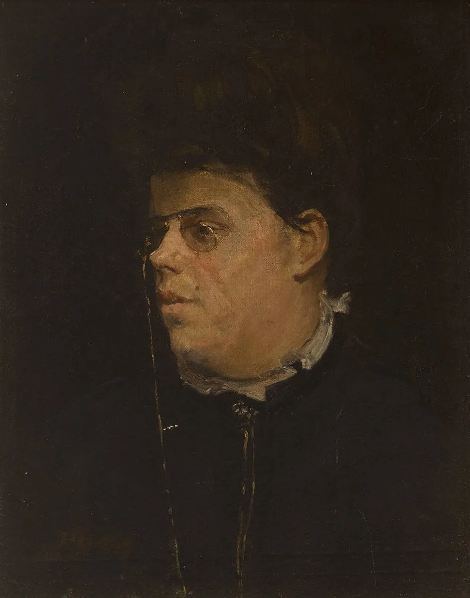 THE GOVERNESS by Estella Solomons, oil on canvas, offered Feb 2020