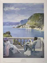 Sir John Lavery, ON THE RIVIERA