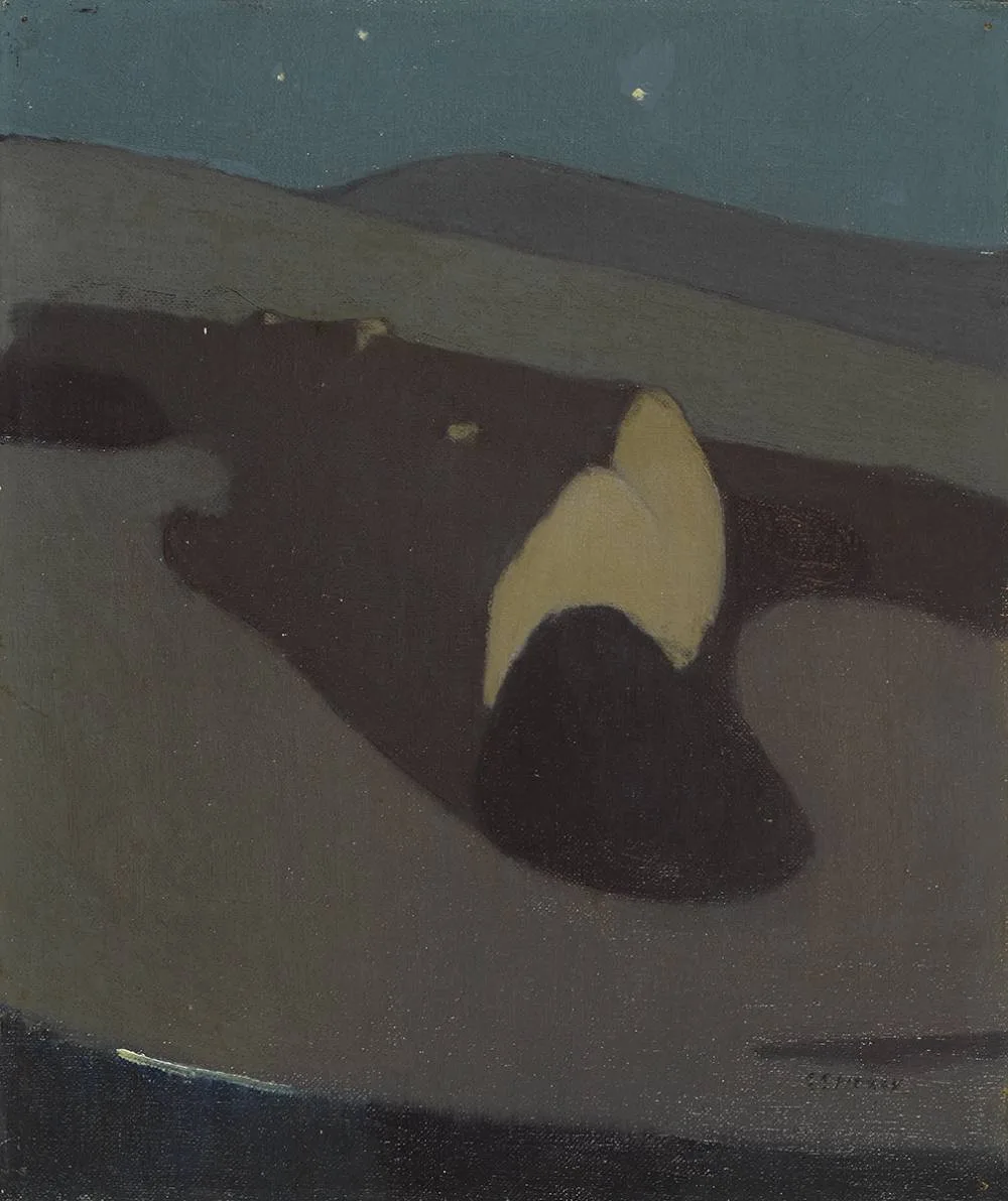 MISTY MOONLIGHT by Grace Henry, c.1912, oil on canvas, sold Mar 2020