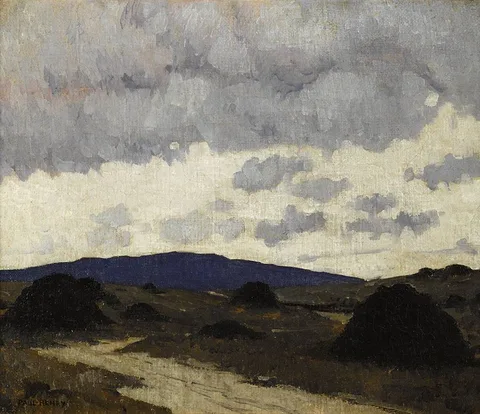 Paul Henry, THE BOG ROAD, c.1917-23, oil on canvas