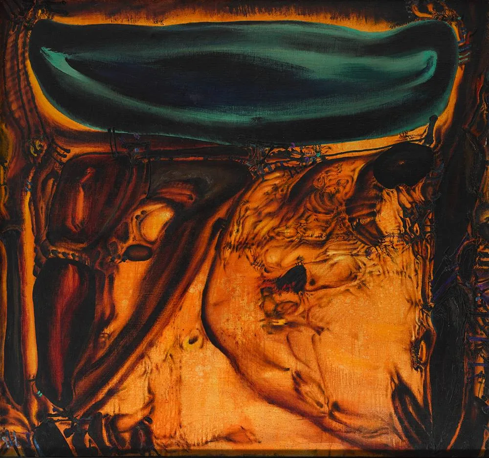 Tadeusz Brzozowski, MASTIFF (CWAJNOS), 1967, oil on canvas
