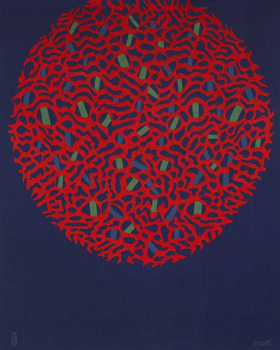 Patrick Scott, DEVICE, 1971, tapestry; (no. 5 from an edition of 8)