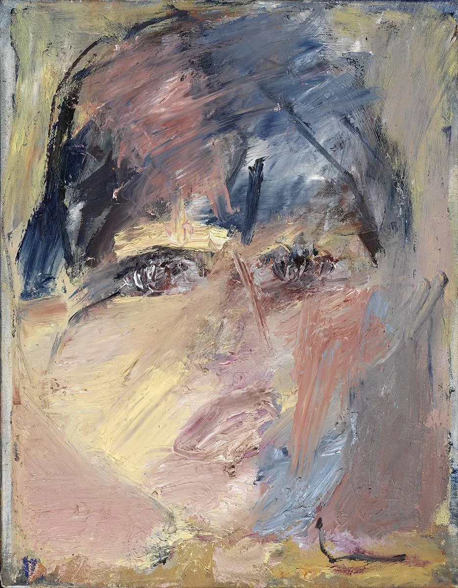 THREE HEADS (I) by Basil Blackshaw, 1985, oil on canvas, offered Mar 2020