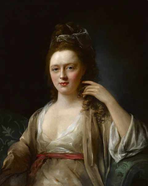 Nathaniel Hone, PORTRAIT OF A LADY SAID TO BE ANN GARDINER (1746-1810), oil on canvas