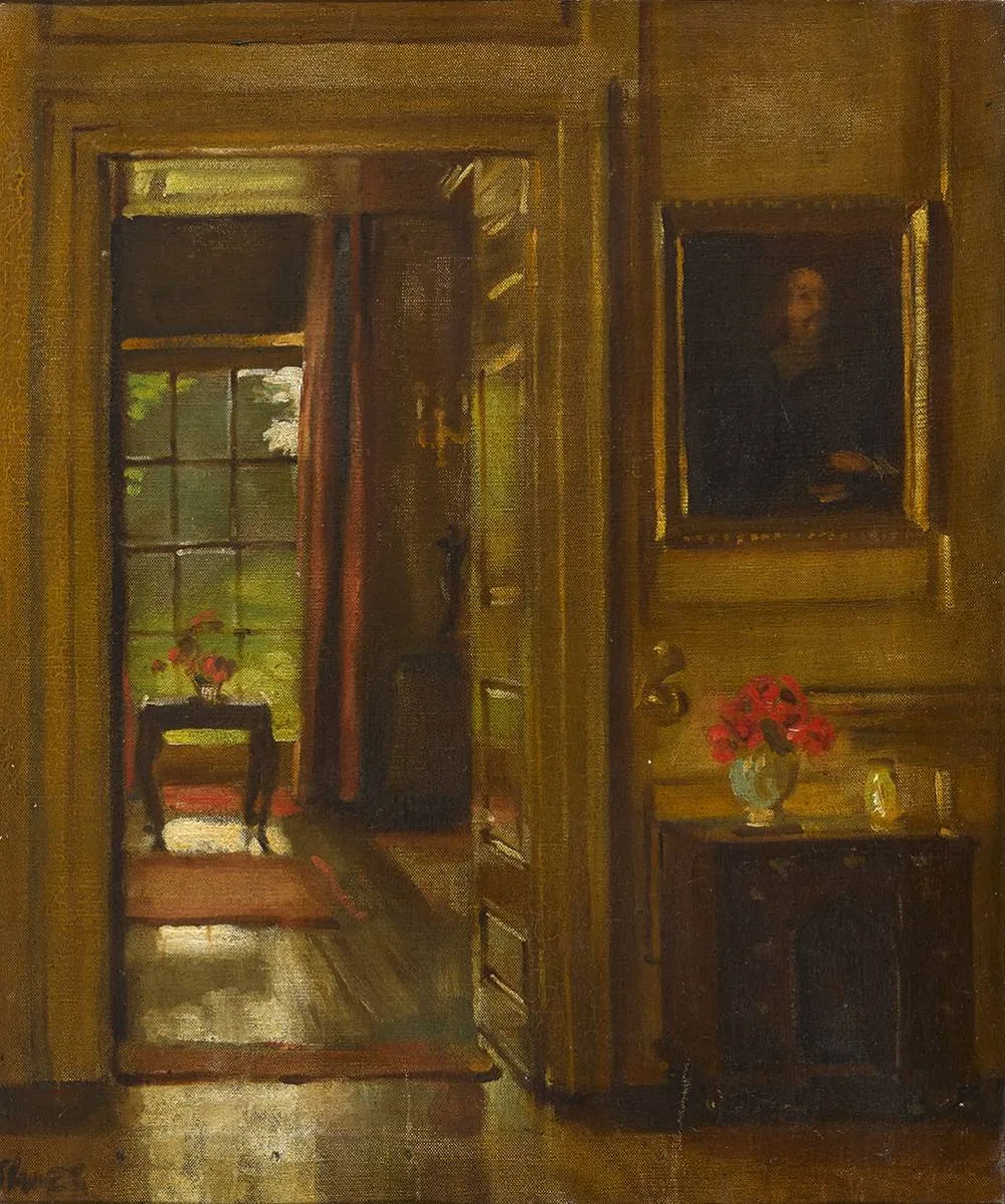 Simon Elwes, INTERIOR, oil on canvas
