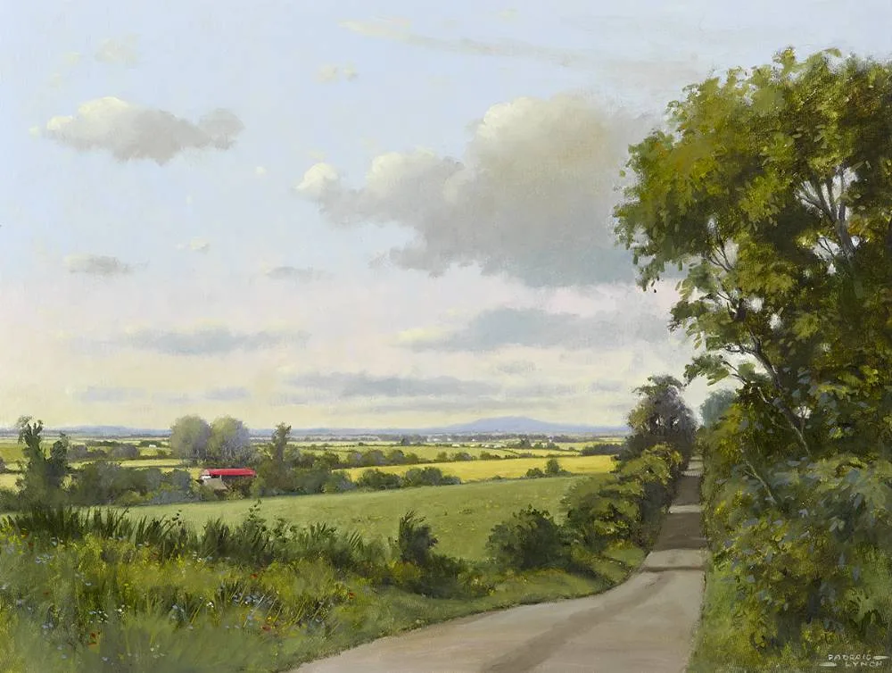 Padraig Lynch, THE OLD ROAD TO ARDEE, 1989, oil on canvas board