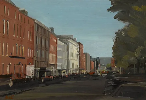 Niccolo d'Ardia Caracciolo, ST STEPHEN'S GREEN, DUBLIN, oil on board