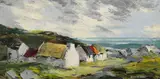 Kenneth Webb, LANDSCAPE WITH COTTAGES