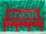 Neil Shawcross, UNTITLED [RED BENCH] 1993
