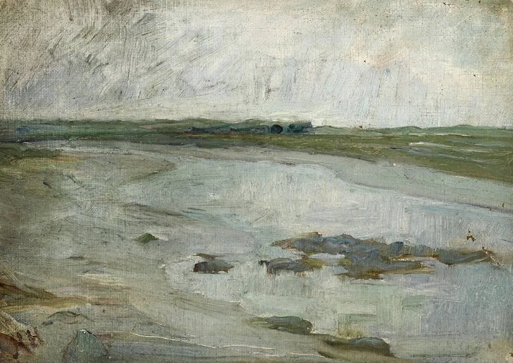 THE ESTUARY, MALAHIDE, COUNTY DUBLIN by Nathaniel Hone, oil on canvas laid on board, sold Dec 2019