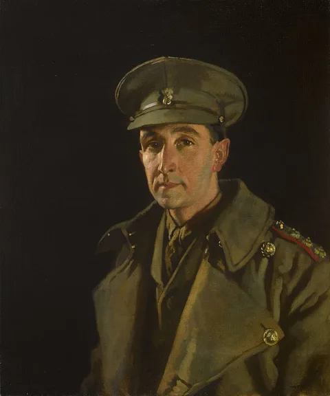 William Orpen, CAPTAIN ROBERT JOHN WOODS OF THE ROYAL INNISKILLING FUSILIERS, 1919, oil on canvas