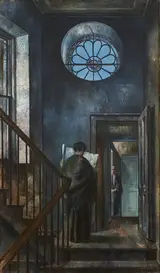 Patrick Hennessy, FIGURES ON A STAIRCASE, YORK STREET, DUBLIN