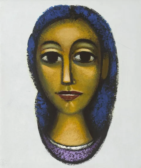 Daniel O'Neill, STUDY OF A GIRL, oil on board