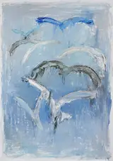 Anne Donnelly, SEAGULLS IN FLIGHT