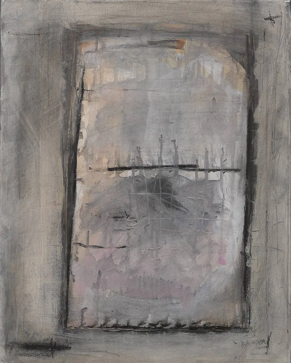 WINDOW by Basil Blackshaw, oil on canvas, sold Dec 2019