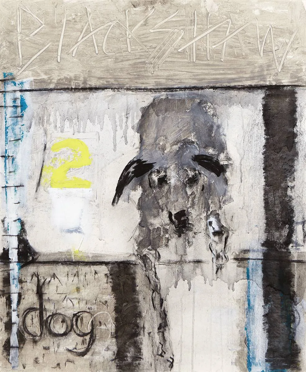 MCMUTT'S GREYHOUND by Basil Blackshaw, oil on board, sold Dec 2019