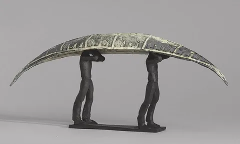Clodagh Redden, WALKED BOAT, ceramic and slate