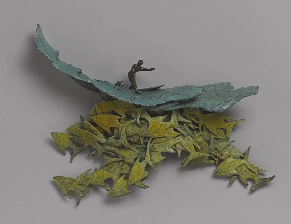 AQUADANCE by Joseph Sloan, 2009, bronze; (unique), sold Dec 2019