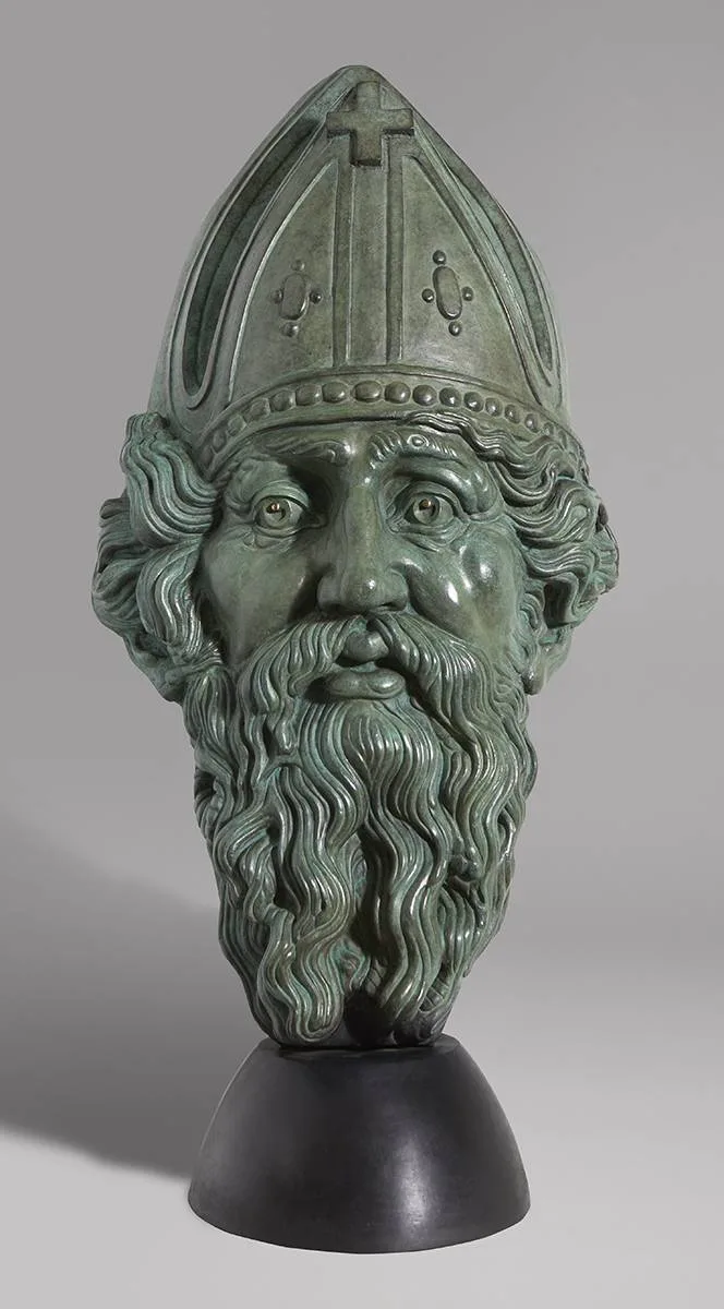 ST. PATRICK'S MASK by Rory Breslin, bronze; (no.1 from an edition of 3), sold Dec 2019