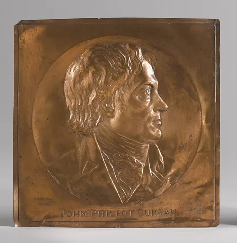 Dennis B. Sheahan, JOHN PHILPOT CURRAN, 1895, copper relief panel