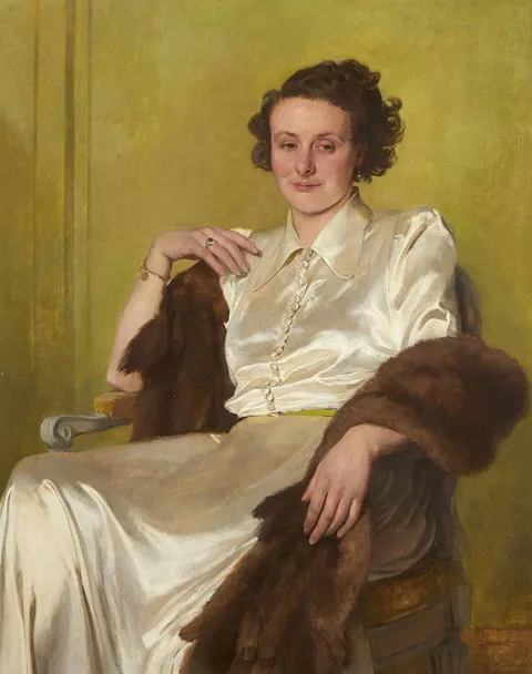 Gerald Kelly, PORTRAIT OF A LADY, oil on canvas