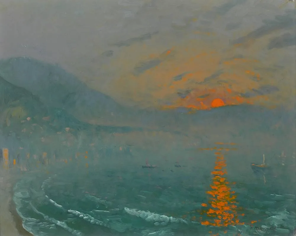 FUENGIROLA, COSTA DEL SOL by Patrick Leonard, 1985, oil on board, sold Dec 2019