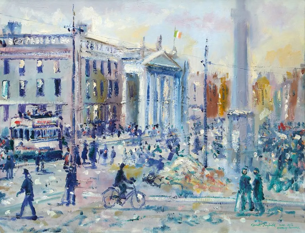 Kenneth Donfield, HOMAGE TO 1916, 2016, oil on canvas