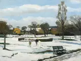 Carey Clarke, SUNLIGHT AND SNOW, HERBERT PARK, DUBLIN